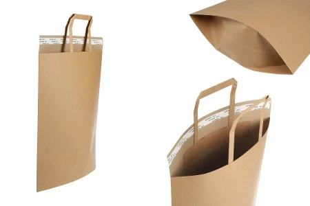 Papirna kesa (300gsm) 300x350 mm sa unutrašnjom ručkom i samolepljivim zatvaranjem - 20 kom-1