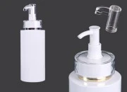 Flašica 200 ml PET sa pumpicom za kremu (PP24) i poklopcem – 6 kom