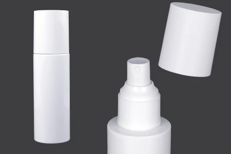 Plastična (PET) bela flašica 100mL sa sprejem i zatvaračem - 6 kom-1