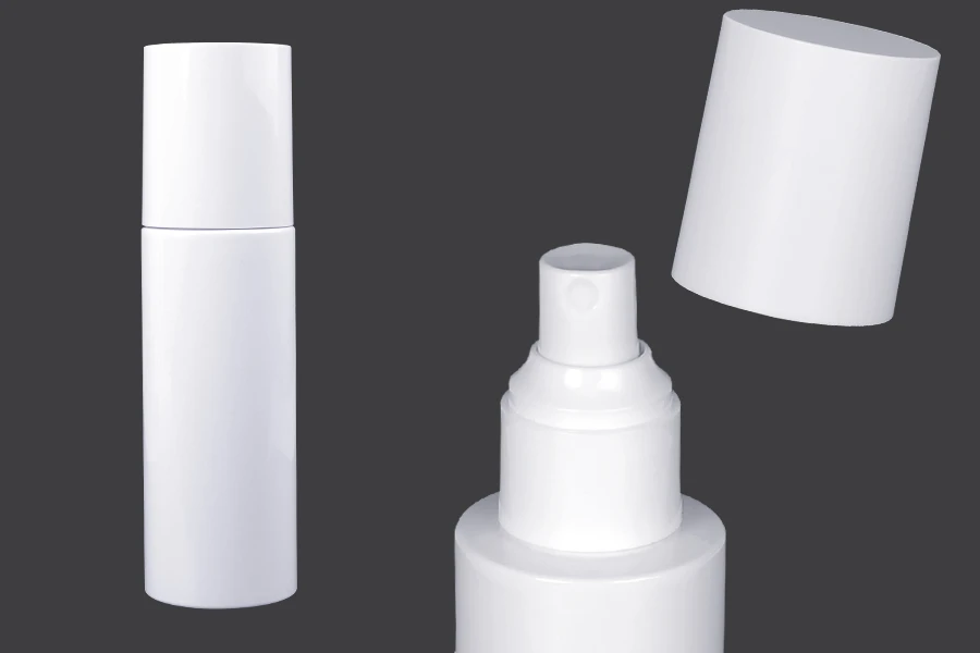 Plastična (PET) bela flašica 100mL sa sprejem i zatvaračem - 6 kom Plastična (PET) bela flašica 100mL sa sprejem i zatvaračem - 6 kom
