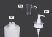 PET flaša od 350mL sa pumpicom za kreme (PP24) i poklopcem - 6 kom