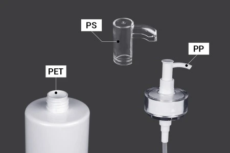 PET flaša od 500mL sa pumpicom za kreme (PP24) i poklopcem - 6 kom-7