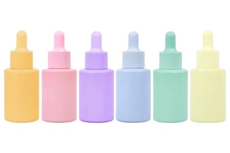 Staklena bočica od 30mL sa pipetom u MAT pastelnim bojama-1