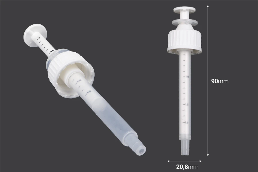 Plastični dozator za bočice PP18 od 30 mL