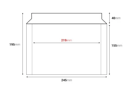 Papirna koverta 245x155 mm (pogodna za format A5) sa samolepljivim zatvaranjem - 10 kom-2