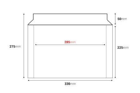 Papirna koverta 320x225 mm (pogodna za format A4) sa samolepljivim zatvaranjem - 10 kom-2