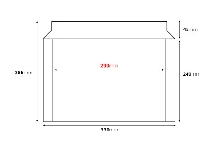 Papirna koverta 330x240 mm sa samolepljivim zatvaranjem - 10 kom-2