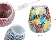 Električni stakleni osveživač prostora sa svetlom za sagorevanje aromatičnih voskova i ulja (radi sa lampom)-dimenzije_slike