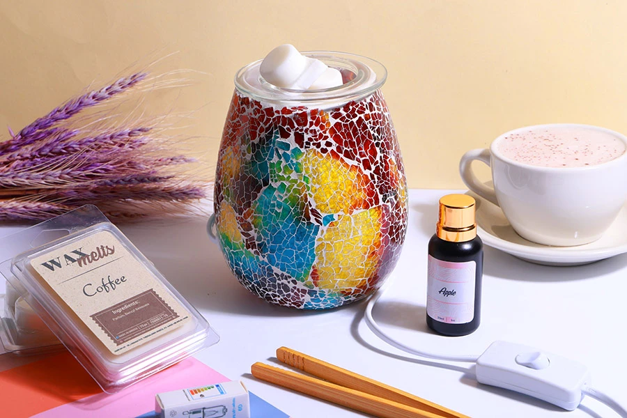 Električni stakleni osveživač prostora sa svetlom za sagorevanje aromatičnih voskova i ulja (radi sa lampom)-grupa_slika