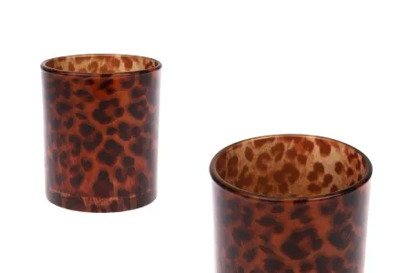 Leopard print staklena teglica za sveće (80 x 90 mm)-slika_proizvoda