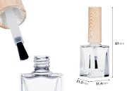 Bočica 10mL sa četkicom za lak za nokte, u dizajnu drveta - 6 kom-dimenzije_slike