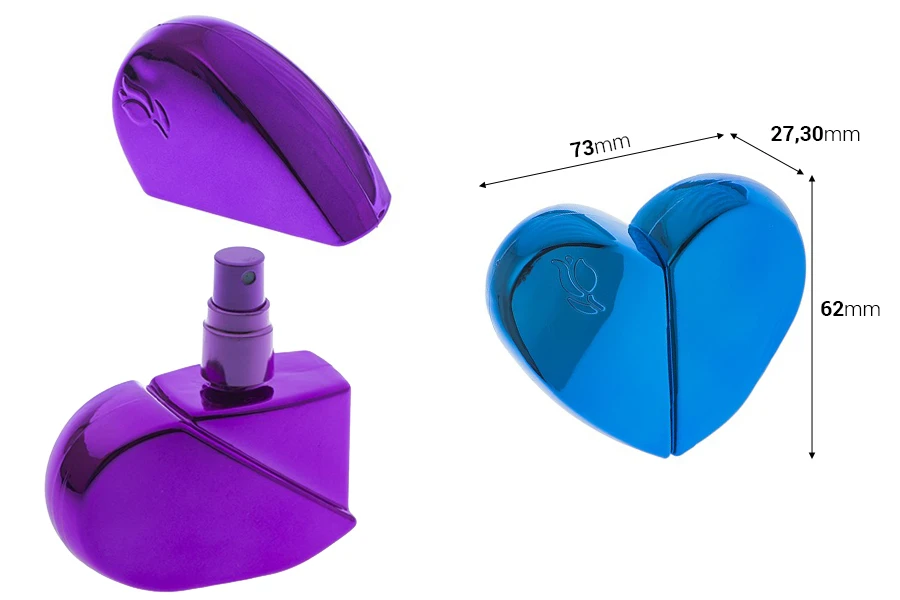 Flašica 25mL za parfem sa sprejom u obliku srca, u više boja-dimenzije_slike