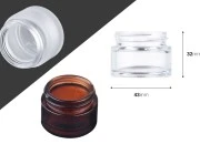 Staklena teglica 15mL za kremu - bez zatvarača