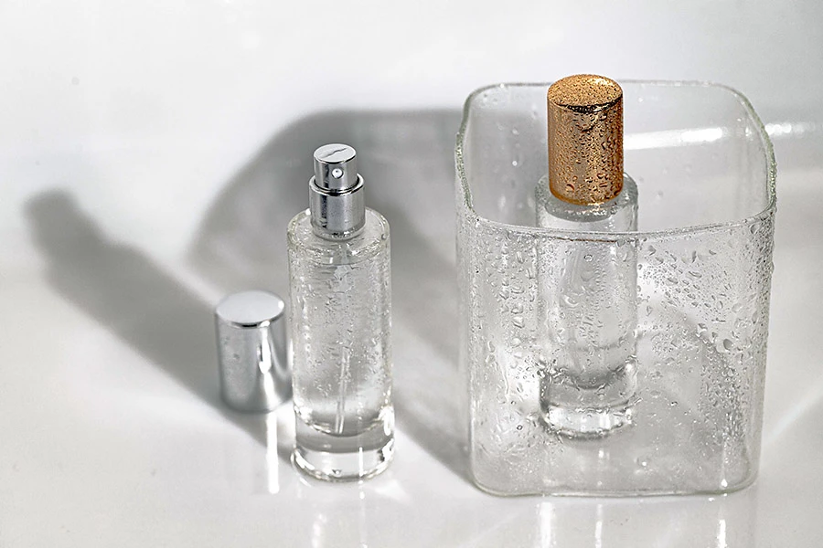 Bočica za parfeme 30mL providna sa sprejom i aluminijumskim poklopcem