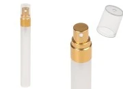 Peskirana staklena bočica 10mL sa aluminijumskim sprejom i plastičnim zatvaračem - 6 kom