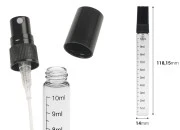 Providna staklena bočica 10mL sa graduacijom, sa plastičnim sprejom i zatvaračem - 6 kom-dimenzije_slike