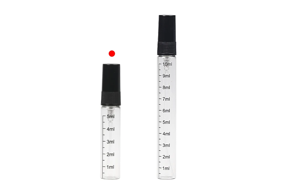 Providna staklena bočica 5mL sa graduacijom, sa plastičnim sprejom i zatvaračem - 6 kom-grupa_slika