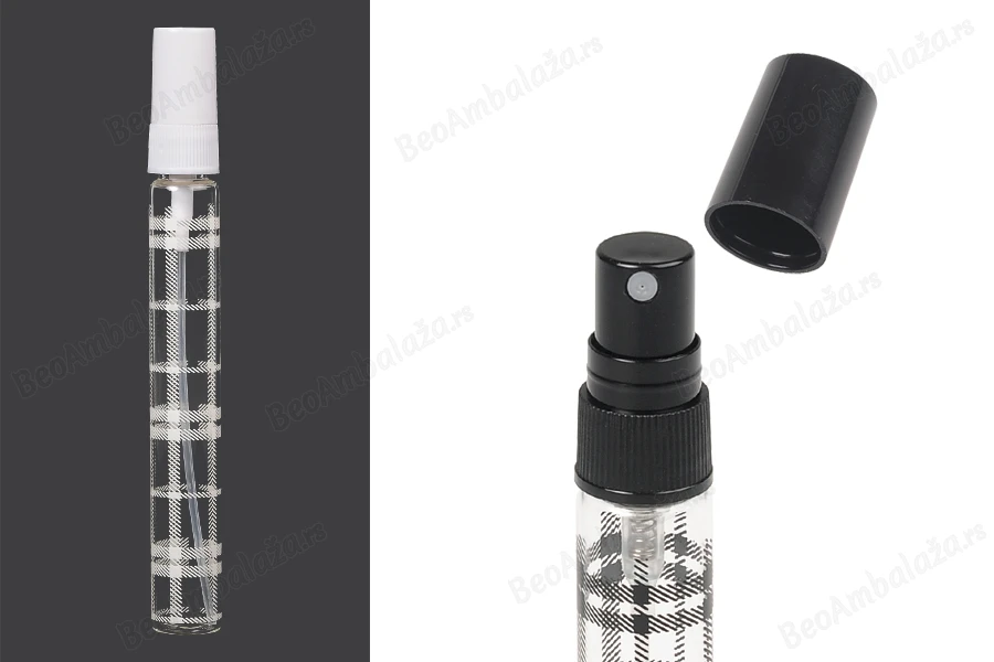 Staklena bočica 10mL sa plastičnim sprejom i zatvaračem - 6 kom-slika_proizvoda