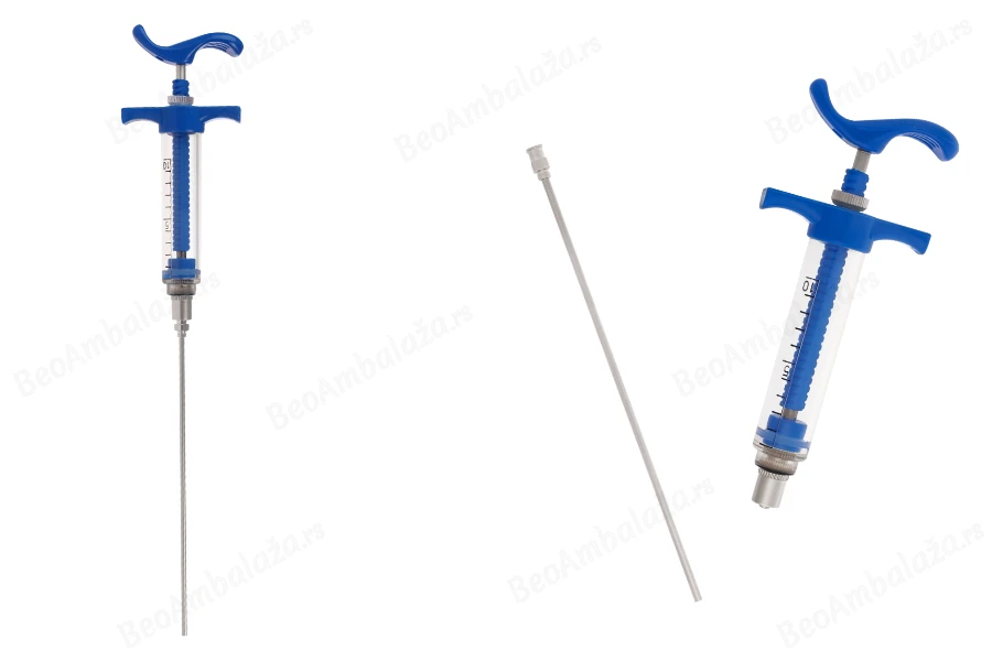 Višenamenski plastični špric od 10mL sa metalnom iglom od 160 mm-slika_proizvoda