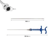 Višenamenski plastični špric od 10mL sa metalnom iglom od 160 mm