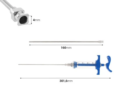 Višenamenski plastični špric od 20mL sa metalnom iglom od 160 mm-2