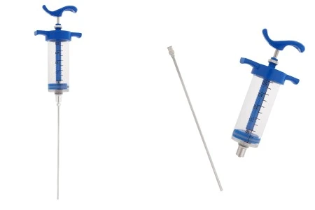 Višenamenski plastični špric od 50mL sa metalnom iglom od 160 mm-1