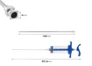 Višenamenski plastični špric od 50mL sa metalnom iglom od 160 mm