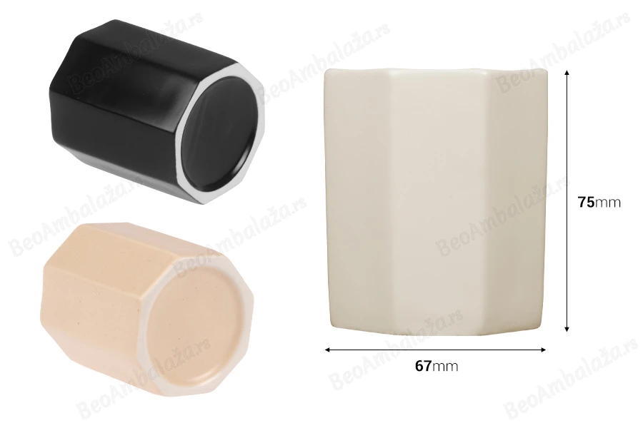 Dekorativna keramička posuda za sveće 67x75 mm u raznim bojama-dimenzije_slike