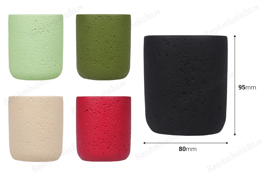 Dekorativna posuda od cementa 80x95 mm, više boja-dimenzije_slike