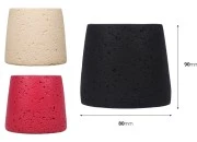 Dekorativna posuda od cementa 90x80 mm, više boja Dekorativna posuda od cementa 90x80 mm, više boja