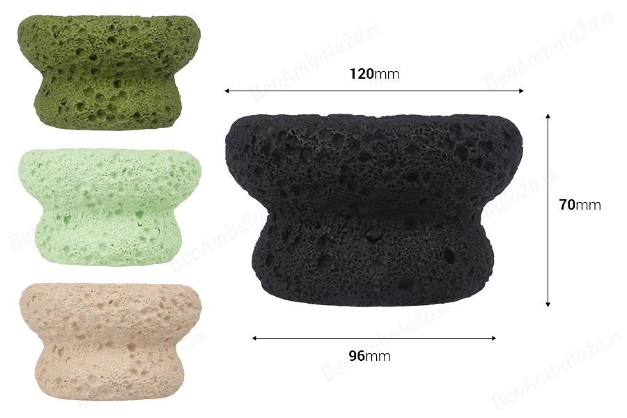 Dekorativna posuda od cementa 120x70 mm, više boja-dimenzije_slike