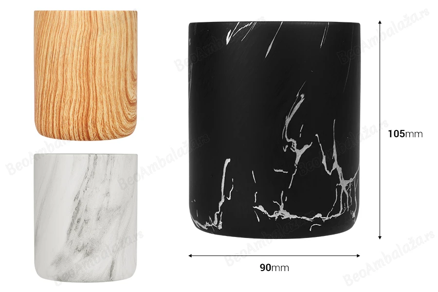 Dekorativna keramička posuda 90x105 mm, više boja-dimenzije_slike