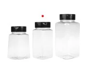 Plastična (PET) providna teglica 250mL, sa crnim poklopcem i unutrašnjom zaptivkom (PE) za začine - 6 kom Plastična (PET) providna teglica 250mL, sa crnim poklopcem i unutrašnjom zaptivkom (PE) za začine - 6 kom