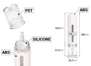 Plastična bočica (PET) 15 mL sa kapaljkom na dugme za serum