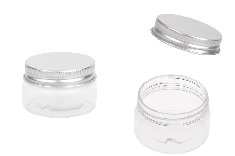 Providna PET kutijica 30mL sa srebrnim aluminijumskim zatvaračem sa zaptivkom - 12 kom Providna PET kutijica 30mL sa srebrnim aluminijumskim zatvaračem sa zaptivkom - 12 kom