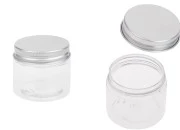Providna PET kutijica 50mL sa srebrnim aluminijumskim zatvaračem sa zaptivkom - 12 kom Providna PET kutijica 50mL sa srebrnim aluminijumskim zatvaračem sa zaptivkom - 12 kom
