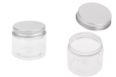 Providna PET kutijica 50mL sa srebrnim aluminijumskim zatvaračem sa zaptivkom - 12 kom-1