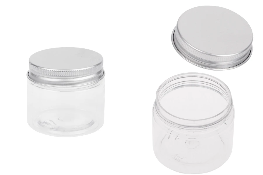 Providna PET kutijica 50mL sa srebrnim aluminijumskim zatvaračem sa zaptivkom - 12 kom Providna PET kutijica 50mL sa srebrnim aluminijumskim zatvaračem sa zaptivkom - 12 kom
