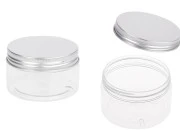 Providna PET kutijica 100mL sa srebrnim aluminijumskim zatvaračem sa zaptivkom - 12 kom