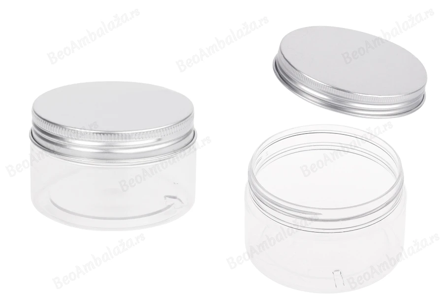 Providna PET kutijica 100mL sa srebrnim aluminijumskim zatvaračem sa zaptivkom - 12 kom-slika_proizvoda