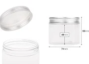 Providna PET kutijica 150mL sa srebrnim aluminijumskim zatvaračem sa zaptivkom - 12 kom