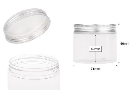 Providna PET kutijica 150mL sa srebrnim aluminijumskim zatvaračem sa zaptivkom - 12 kom-2