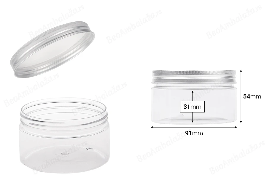 Providna PET kutijica 200mL sa srebrnim aluminijumskim zatvaračem sa zaptivkom - 12 kom-dimenzije_slike