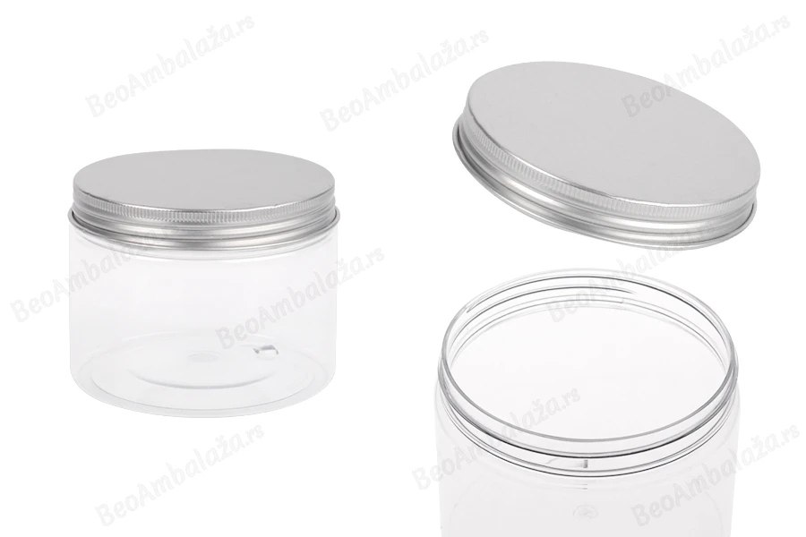Providna PET kutija 300mL sa srebrnim aluminijumskim zatvaračem sa zaptivkom - 6 kom-slika_proizvoda