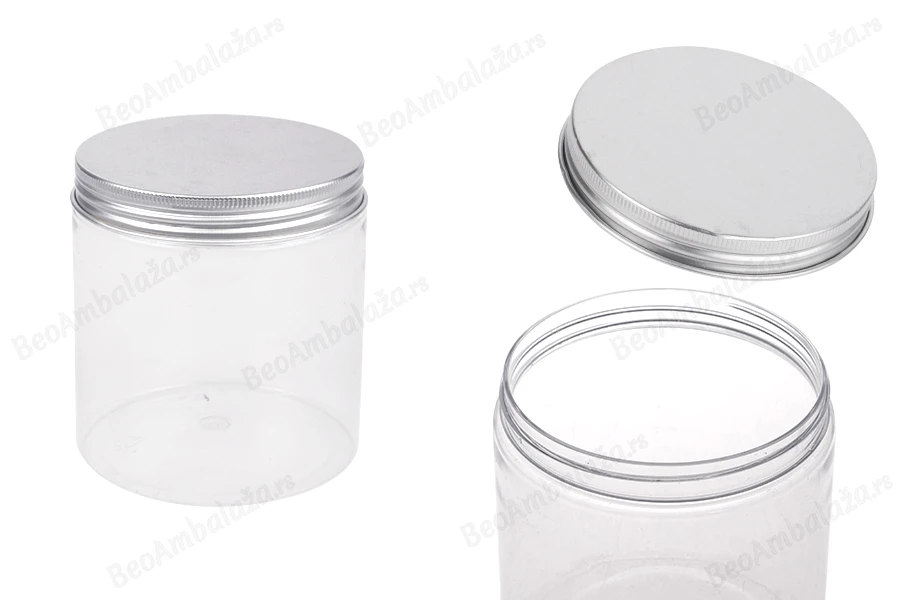 Providna PET kutija 500mL, sa srebrnim aluminijumskim zatvaračem sa zaptivkom - 6 kom-slika_proizvoda