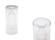Staklena posuda 350 mL dvokomorna (90x200 mm) od duvanog stakla, pogodna za osveživače prostora, providna