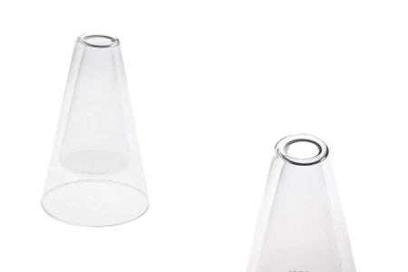 Staklena posuda 155 mL dvokomorna (95x150 mm) od duvanog stakla, pogodna za osveživače prostora, providna-1