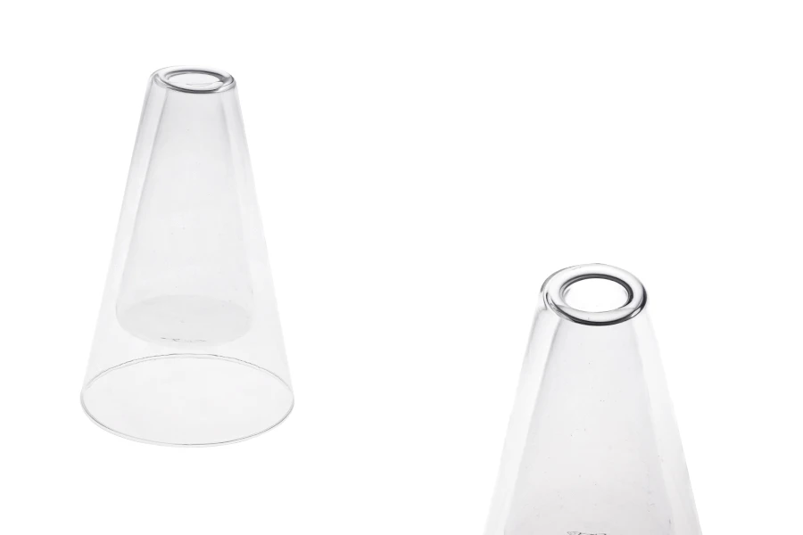 Staklena posuda 155 mL dvokomorna (95x150 mm) od duvanog stakla, pogodna za osveživače prostora, providna Staklena posuda 155 mL dvokomorna (95x150 mm) od duvanog stakla, pogodna za osveživače prostora, providna