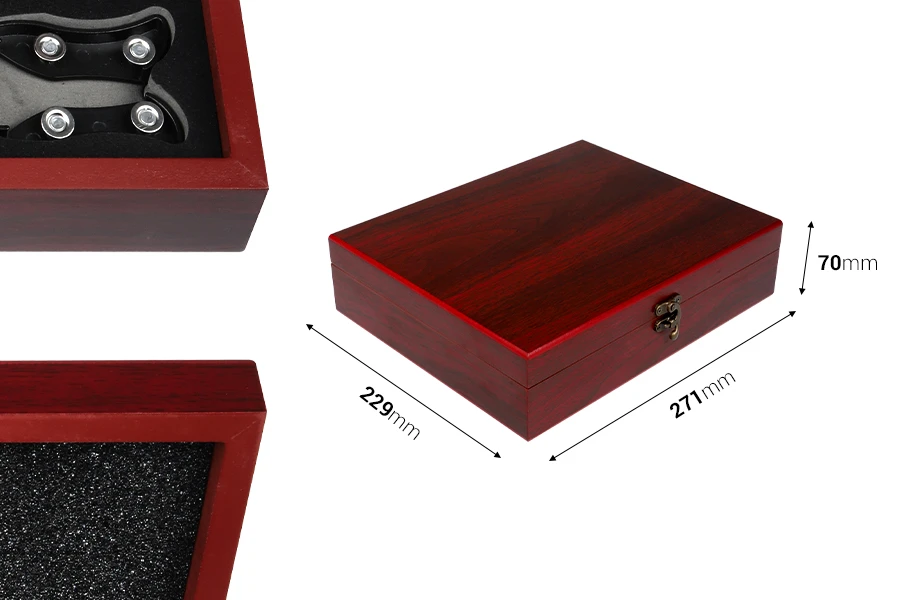 Set pribora za vino u drvenoj kutiji (9 komada)