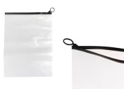 Poluprovidna kesica (PVC) 240x330 mm sa crnim patent  (zip) zatvaračem - 12 kom